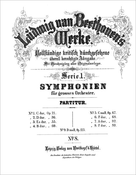 Symphony No.8, Op.93 (Piano Sheet Music)