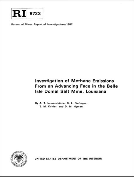 Investigation of Methane Emissions From an Advancing Face in the Belle Isle Domal Salt Mine, Louisiana