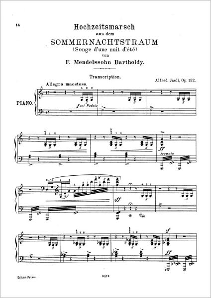 Wedding March (Piano Sheet Music)