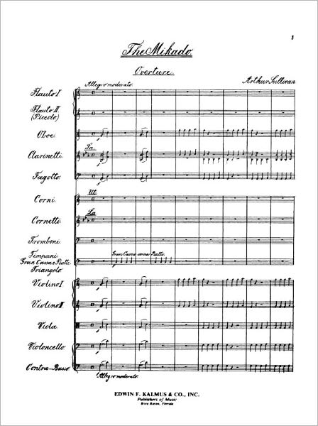 The Mikado - Act I (Sheet Music)