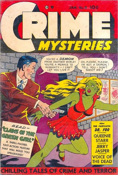 Crime Mysteries Number 5 Crime Comic Book