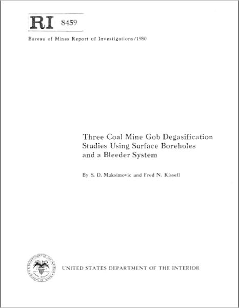 Three Coal Mine Gob Degasification Studies Using Surface Boreholes and a Bleeder System