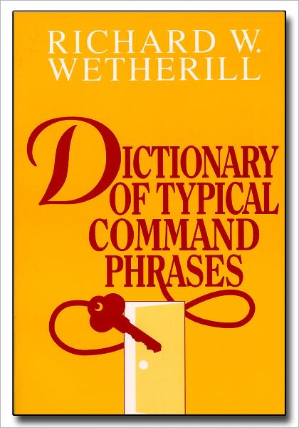 Dictionary of Typical Command Phrases