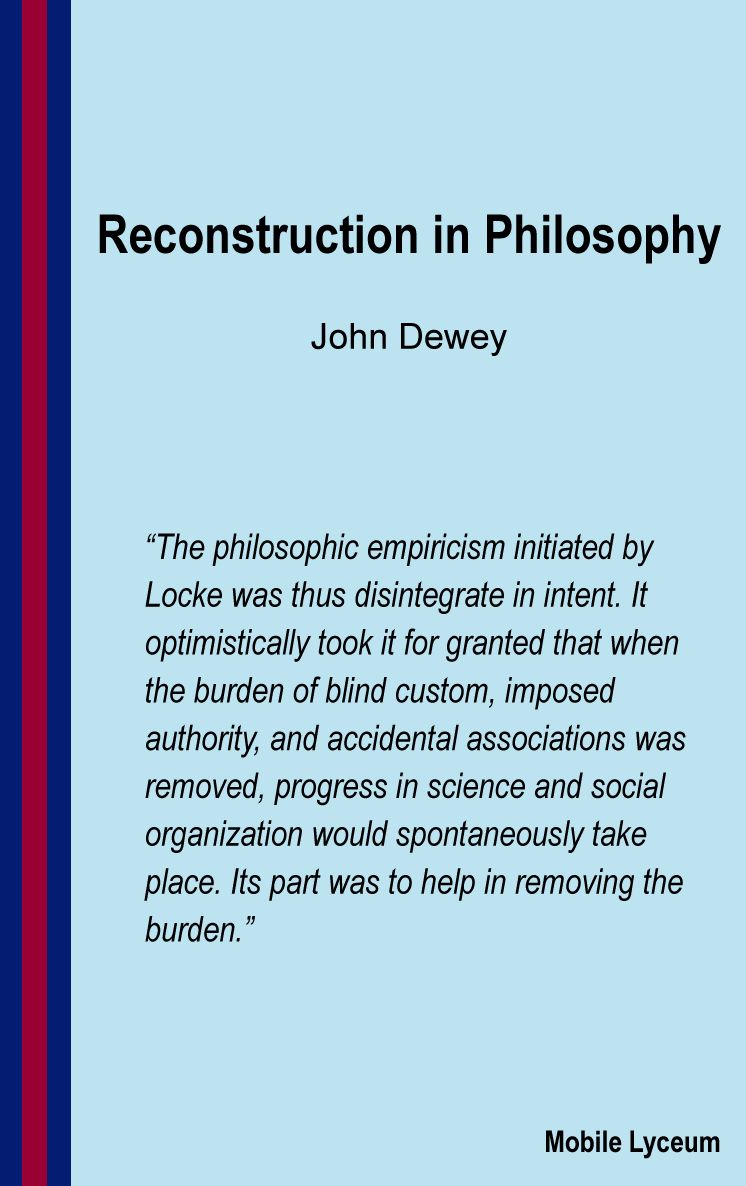 Reconstruction in Philosophy