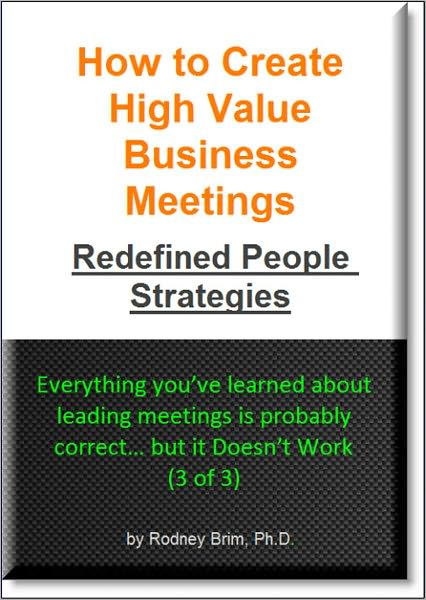 How to Create High Value Business Meetings – Redefined People Strategies