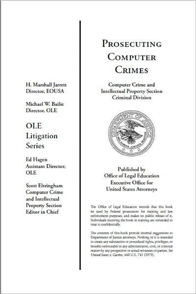 Prosecuting Computer Crimes