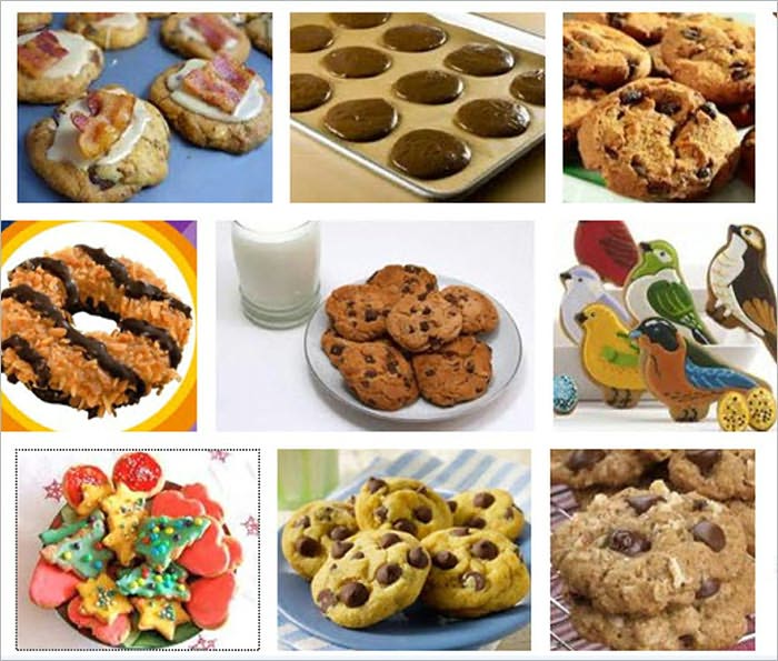 The Big Book Of Cookies - Almond Bars, Almond Bonbons, Anise Biscotti, Almond-Filled Crescents, Almond Macaroons, Animal Cookies, Anise Biscotti, Applesauce-Granola Cookies, Apricot-Cherry Bars, Banana-Cornmeal Cookies, Banana-Ginger Jumbles, and more...