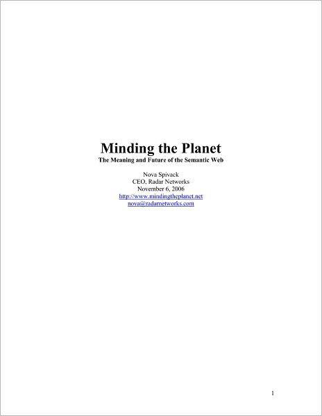 Minding the Planet
