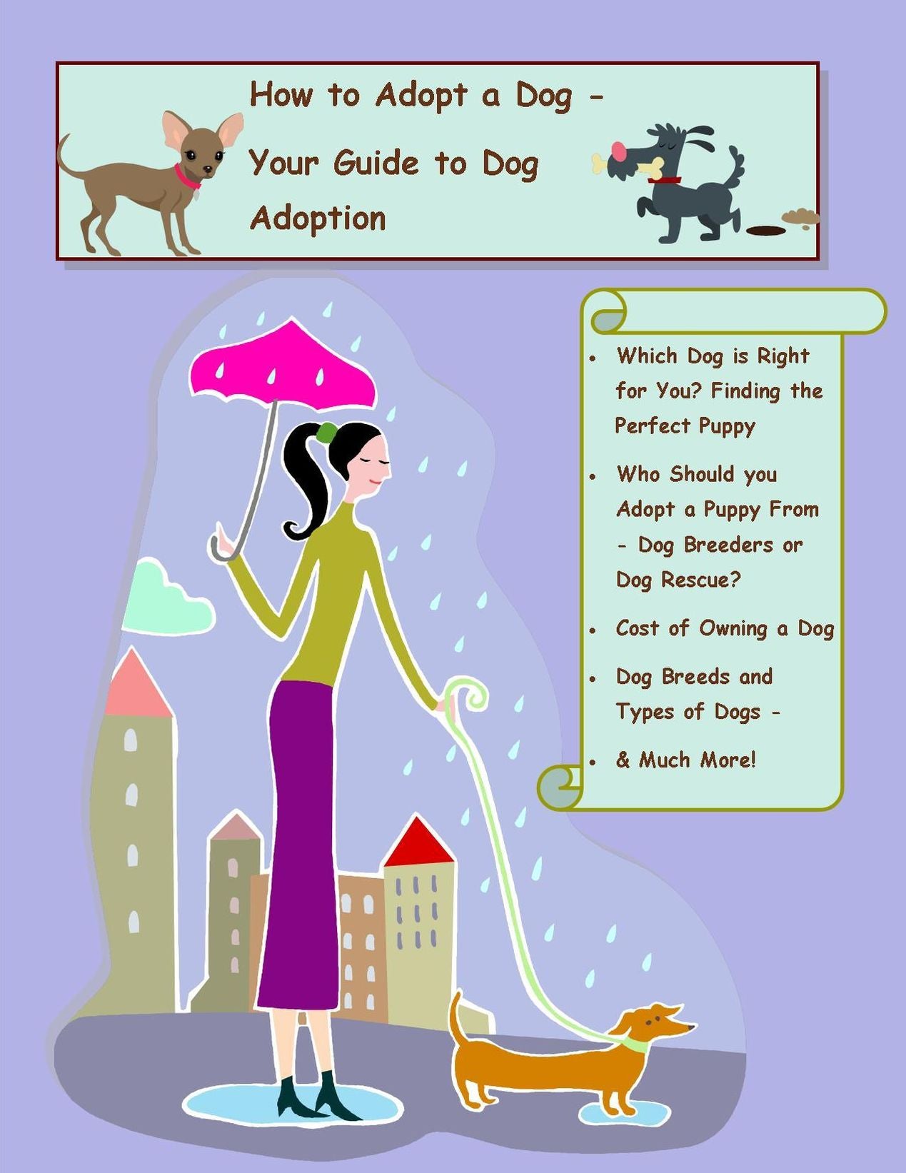 How to Adopt a Dog - A Guide to Dog Adoption, Who Should you Adopt a Dog or Adopt a Puppy From - Dog Breeders or Dog Rescue, Cost of Owning a Dog, Dog Breeds and Types of Dogs - Which Dog is Right for You? Finding the Perfect Puppy