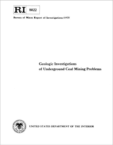 Geologic Investigations of Underground Coal Mining Problems