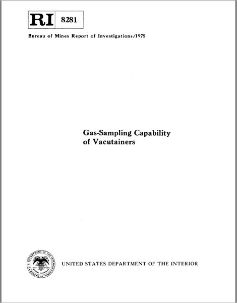 Gas-Sampling Capability of Vacutainers