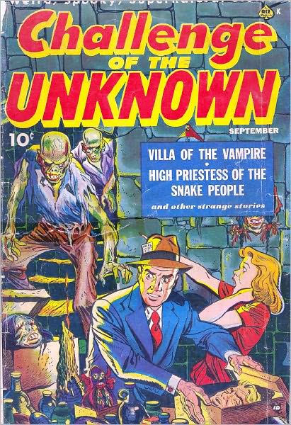 Challenge of the Unknown Number 6 Horror Comic Book