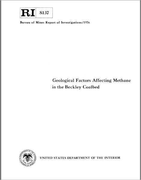 Geological Factors Affecting Methane in the Beckley Coalbed