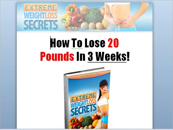 Lose 20 Pounds in 3 Weeks
