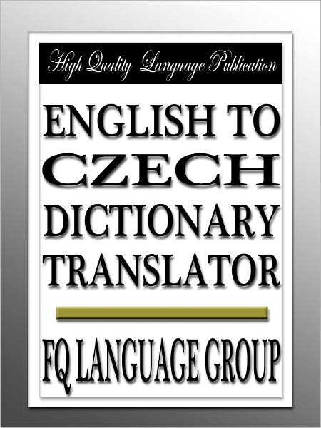 English to Czech Dictionary Translator