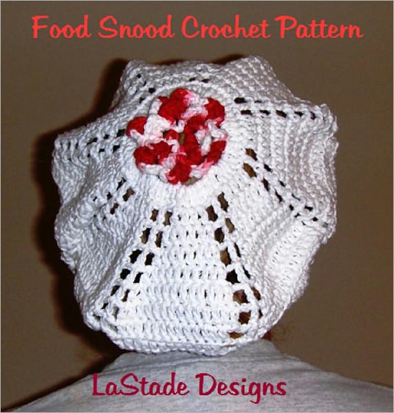 Rose Food Snood Hair Cover Hat Crochet Pattern