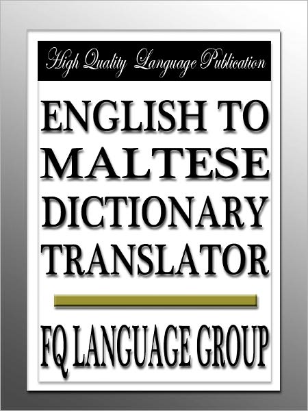 English to Maltese Dictionary Translator