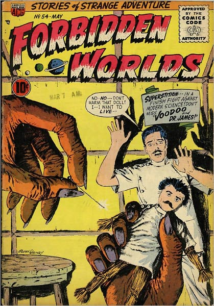 Forbidden Worlds Number 54 Horror Comic Book