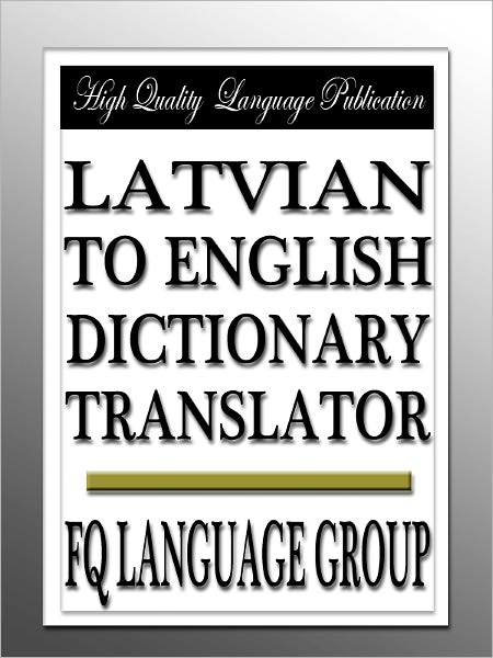 Latvian to English Dictionary Translator