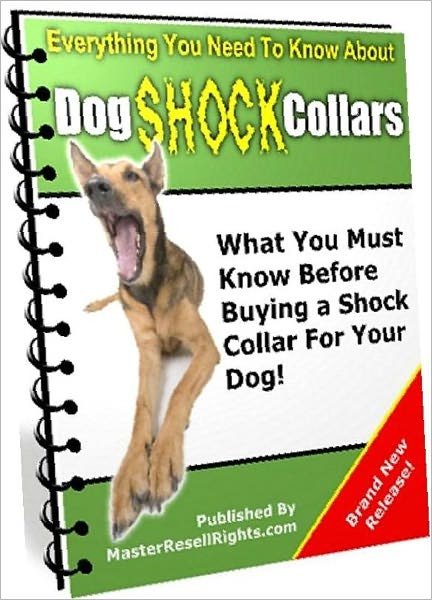 eBook about Dog Shock Collars - What is a "Shock" No Bark Collar?