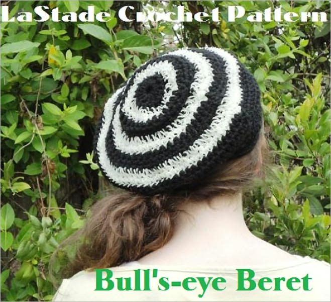 Glow in the Dark Bull's-eye Beret Hat Crochet Pattern