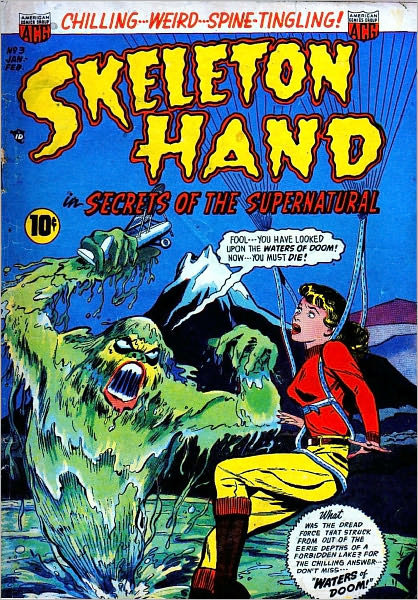 Skeleton Hand Number 3 Horror Comic Book