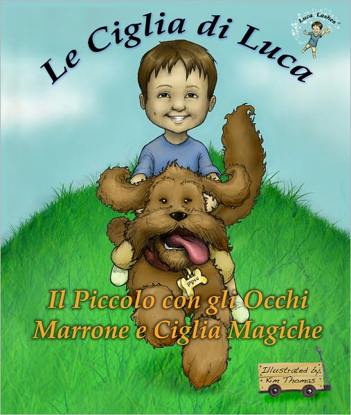 Le Ciglia di Luca Il Piccolo con gli Occhi Marrone e Ciglia Magiche