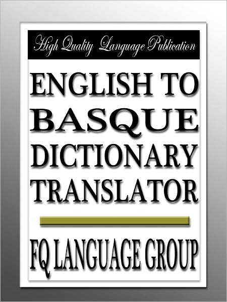 English to Basque Dictionary Translator