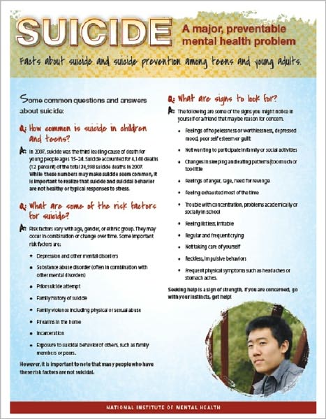 Suicide: A major, preventable mental health problem