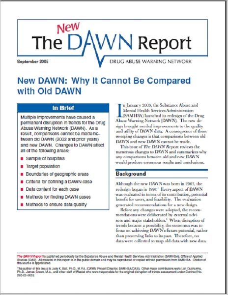 New DAWN: Why It Cannot Be Compared with Old DAWN