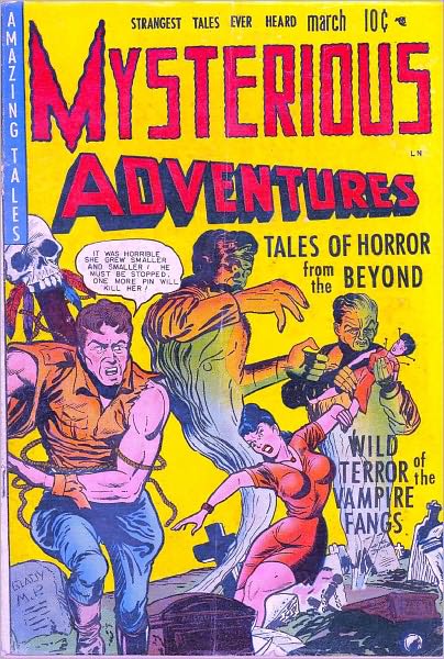 Mysterious Adventures Number 1 Horror Comic Book