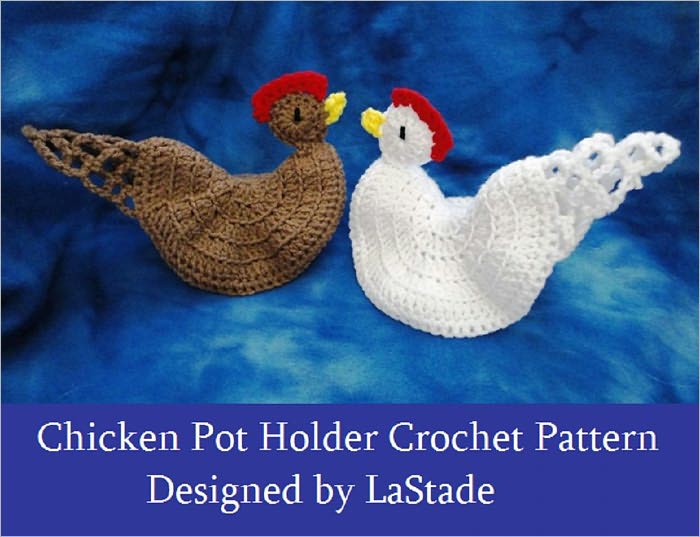Chicken Hen Potholder Crochet Pattern
