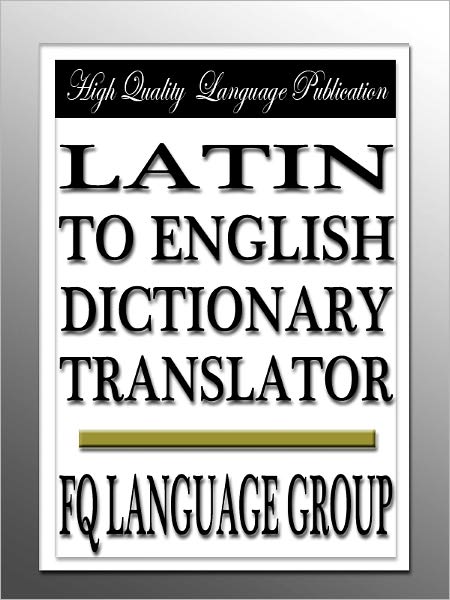 Latin to English Dictionary Translator