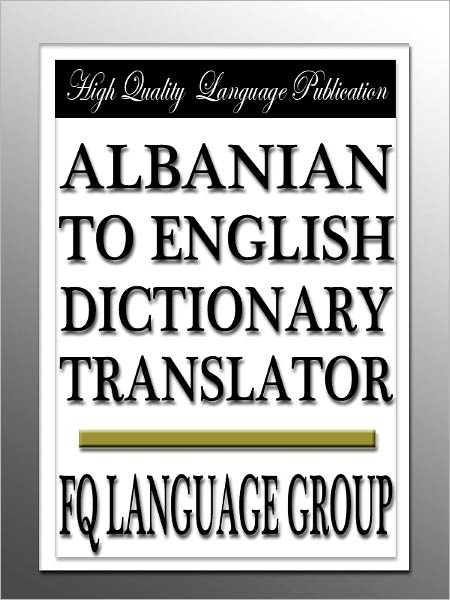 Albanian to English Dictionary Translator