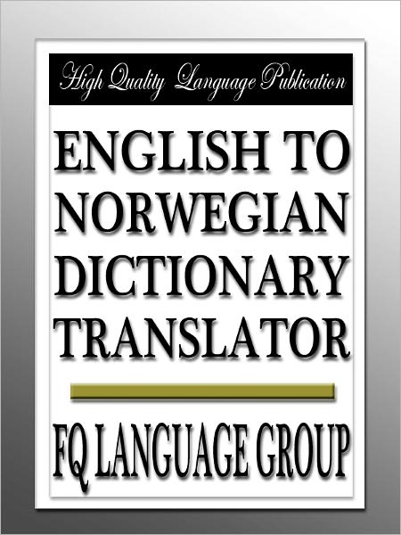 English to Norwegian Dictionary Translator