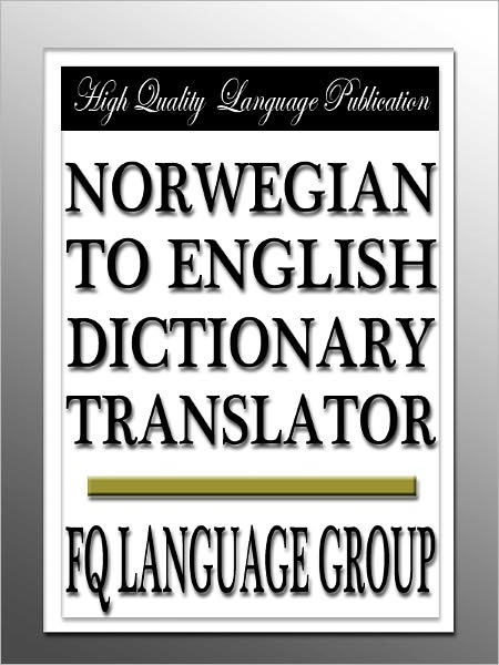 Norwegian to English Dictionary Translator