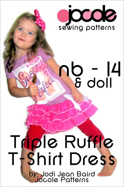 Triple Ruffle T-Shirt Dress - Sewing Pattern