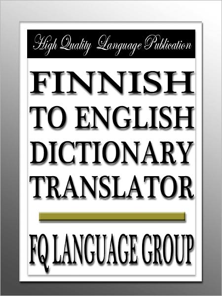 Finnish to English Dictionary Translator
