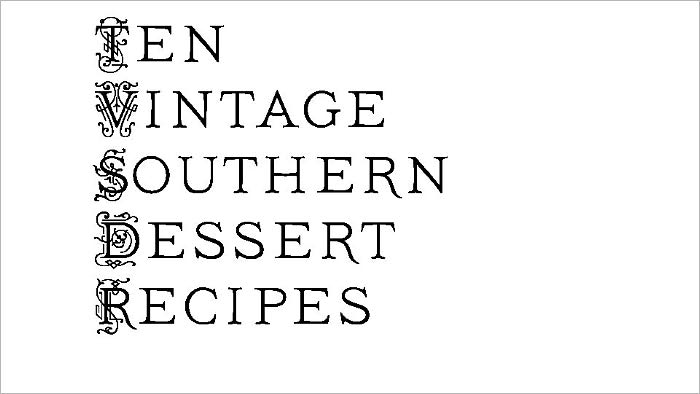 10 Vintage Southern Dessert Recipes