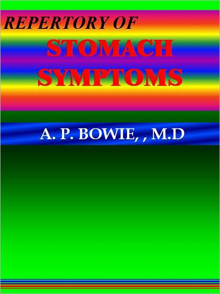 REPERTORY OF STOMACH SYMPTOMS