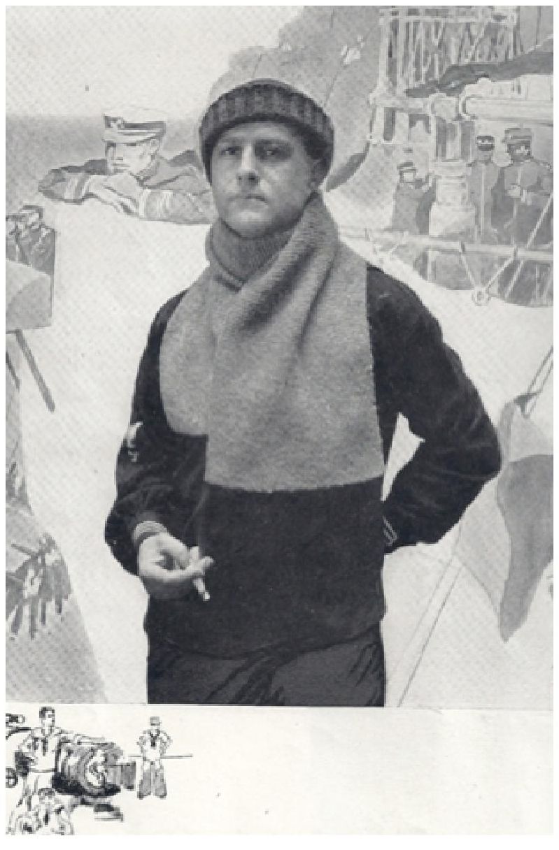 PATTERN #0006 WW1 MUFFLER VINTAGE KNITTING