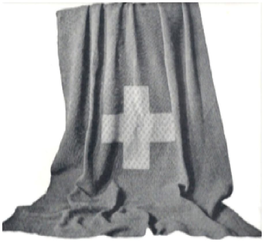 PATTERN #0012 WW1 RED CROSS AFGHAN VINTAGE CROCHET