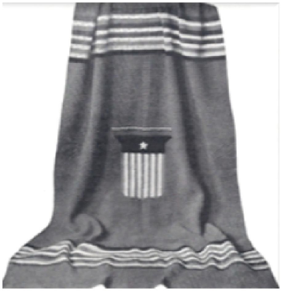 PATTERN #0013 WW1 SERVICE BLANKET VINTAGE CROCHET
