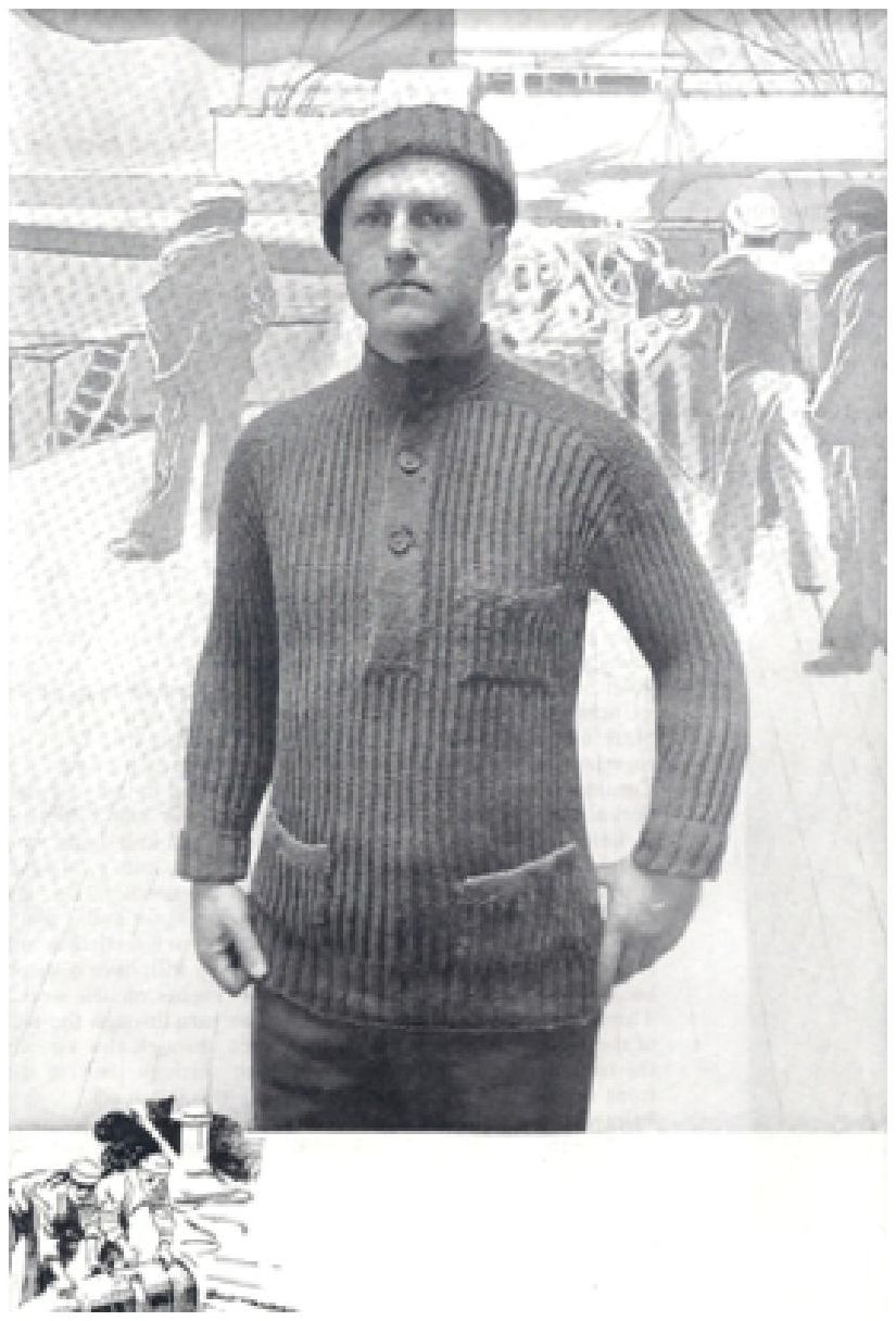 PATTERN #0015 SERVICE SWEATER "B" VINTAGE KNITTING
