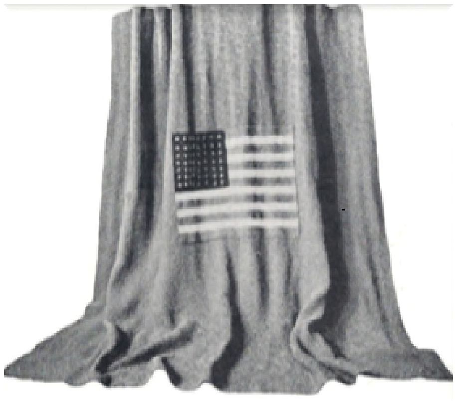 PATTERN #0011 WW1 LIBERTY BLANKET VINTAGE KNITTING