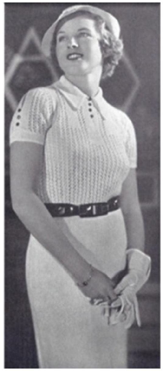 PATTERN #0045 FLATTERER DRESS VINTAGE KNITTING