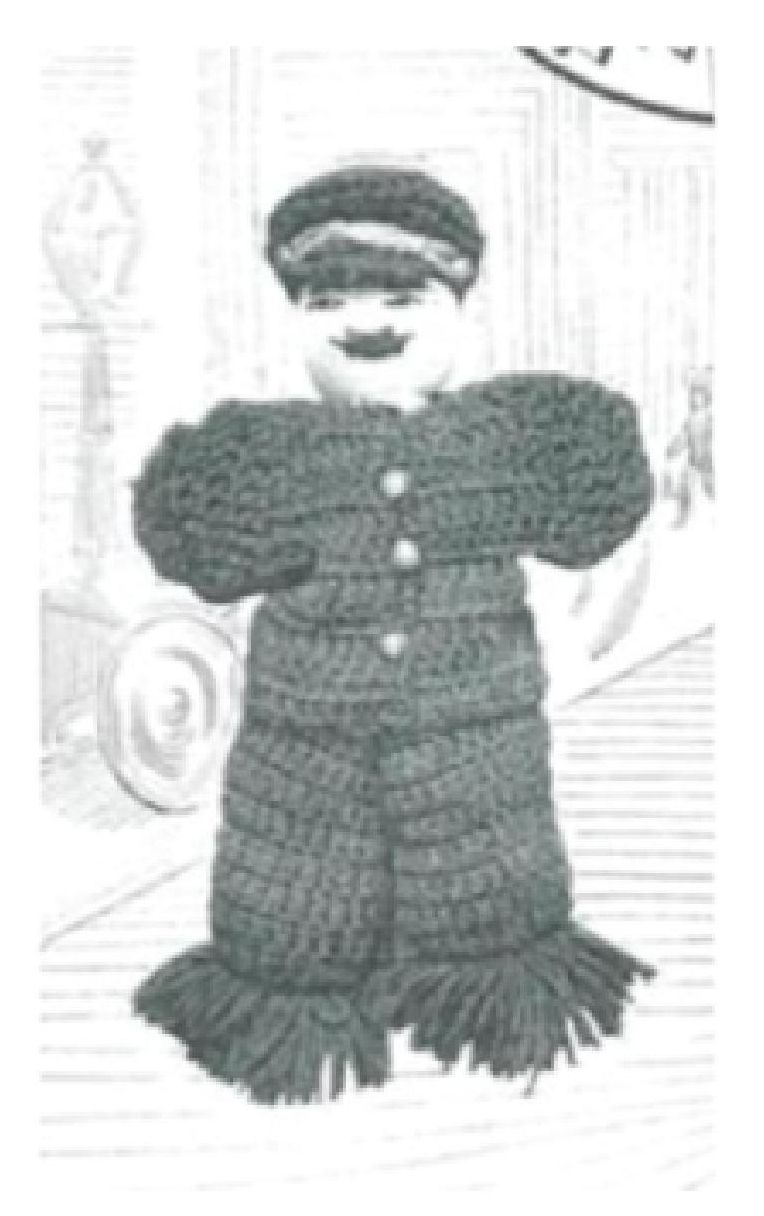 PATTERN #0055 BILL THE COP VINTAGE CROCHET