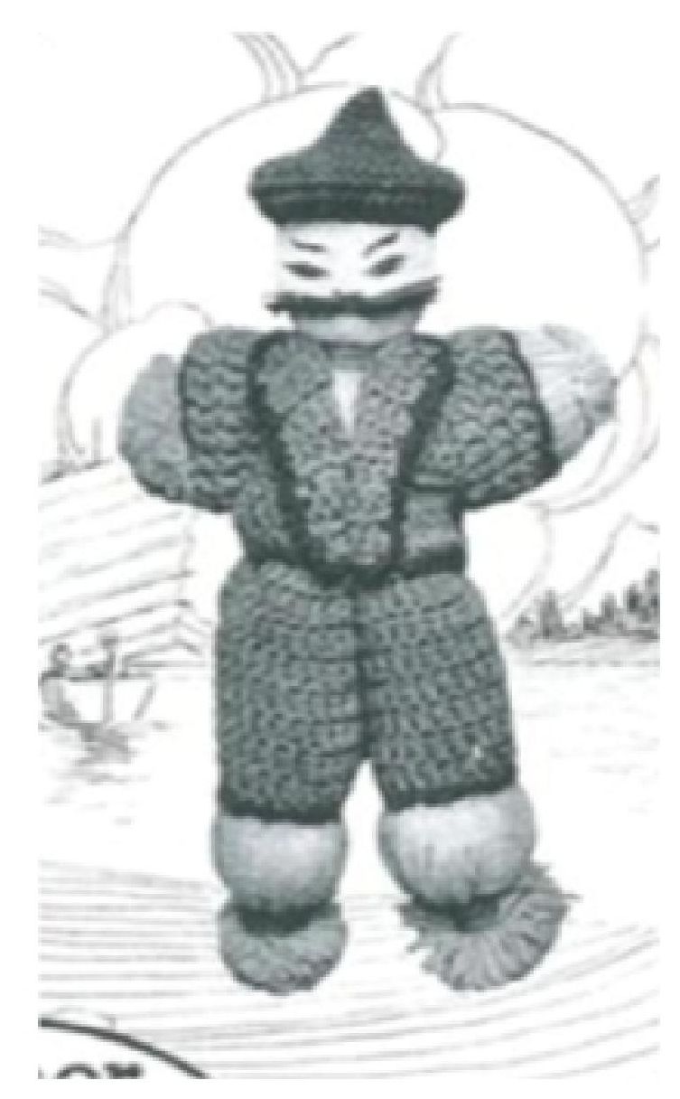 PATTERN #0060 WO THE NINJA VINTAGE CROCHET