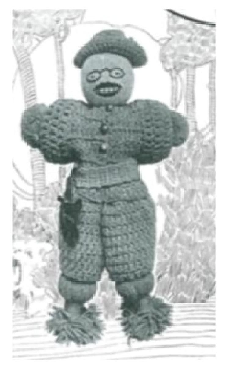 PATTERN #0063 TEDDY THE LIONTAMER VINTAGE CROCHET