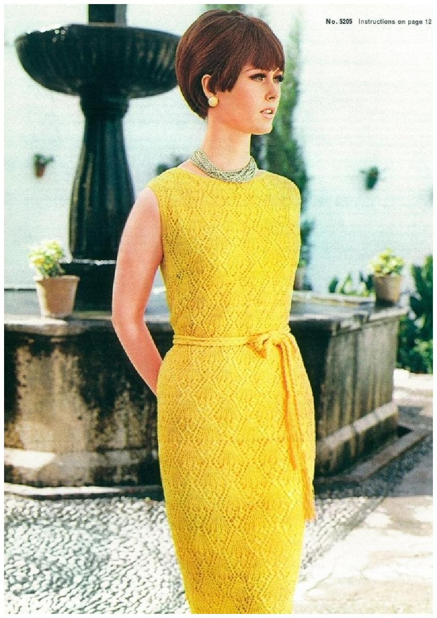 PATTERN #0091 CORDOBA DRESS VINTAGE KNITTING